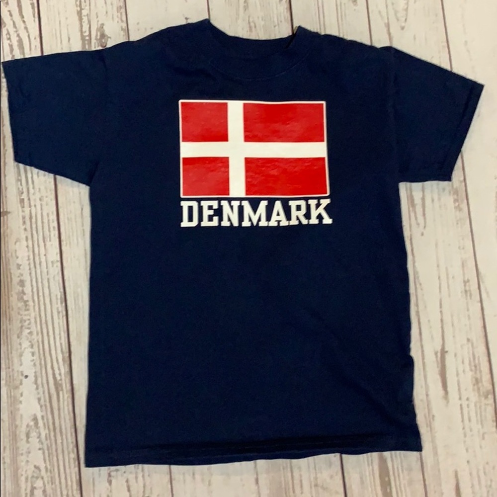 Blue Hanes Denmark shirt size small